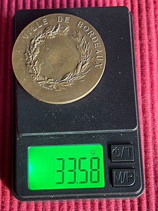 Medalla Antigua Bronce de Dupuis Dubois