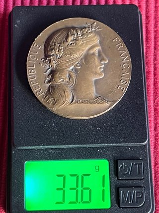 Medalla Antigua Bronce de Dupuis Dubois