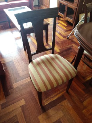 Mesa comedor extensible y 6 sillas