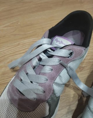 Zapatillas Pepe Jeans grises y rosas