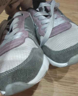 Zapatillas Pepe Jeans grises y rosas
