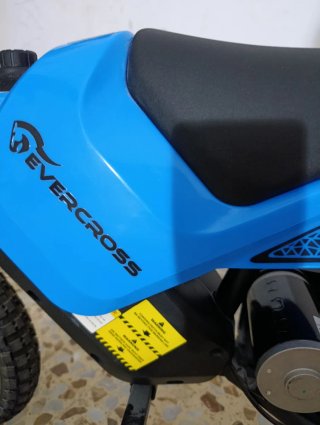 Moto Eléctrica Infantil EVERCROSS Azul