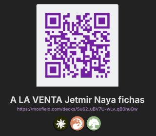 Mazo Commander Jétmir Naya Fichas Tokens MTG