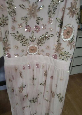 Vestido fiesta con cristales Swarovski