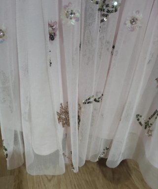 Vestido fiesta con cristales Swarovski