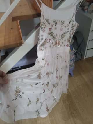 Vestido fiesta con cristales Swarovski