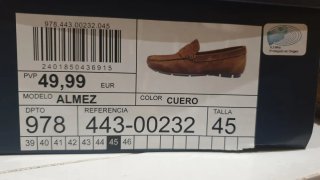 Zapatos Dustin Talla 45