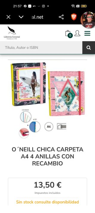 Carpeta O'Neill Verano Surf