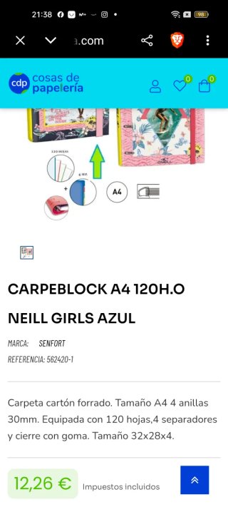 Carpeta O'Neill Verano Surf