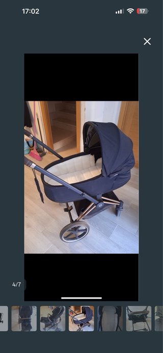 Cochecito Cybex Platinum (Negro y Dorado)