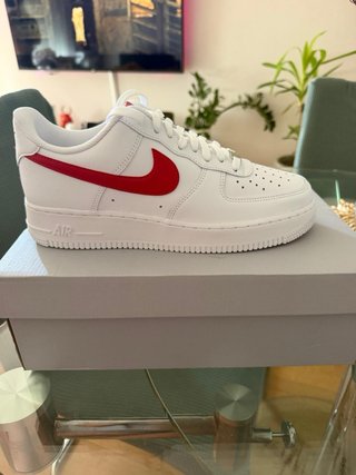 Nike Air Force 1 '07 Blanco/Rojo