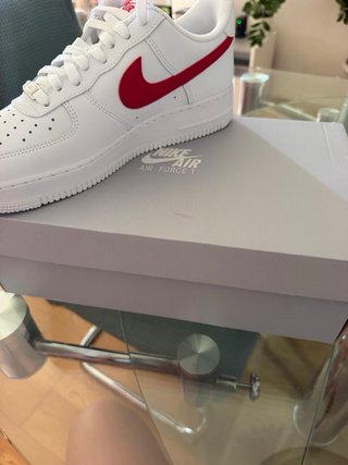 Nike Air Force 1 '07 Blanco/Rojo
