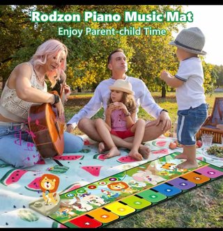 Alfombra Musical Piano para Bebé 1-3 Años,  Nueva