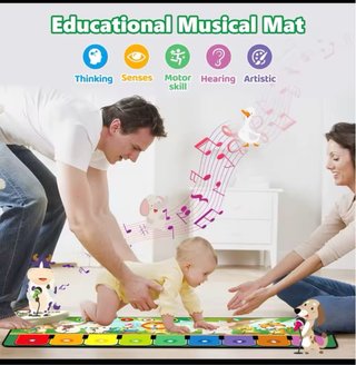 Alfombra Musical Piano para Bebé 1-3 Años,  Nueva