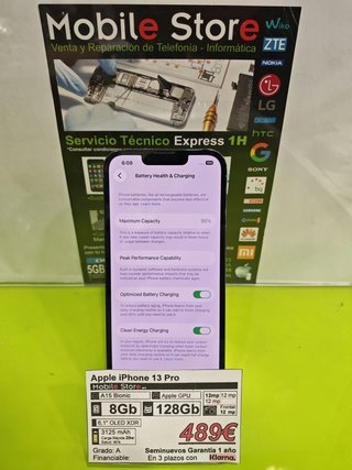 Apple iPhone 13 Pro 128GB Azul