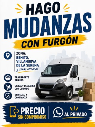 Mudanzas, portes, limpiezas...