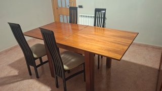 Mesa extensible +6 sillas URGE REBAJO A 150€ TODO