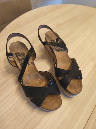 Sandalias Mujer Talla 39 Negras
