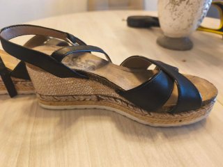 Sandalias Mujer Talla 39 Negras