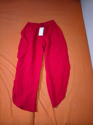 Pantalones Zara Rojos Anchos