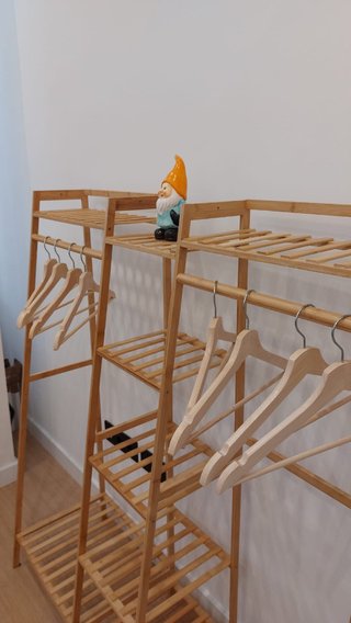 Armario Perchero Madera Bambú