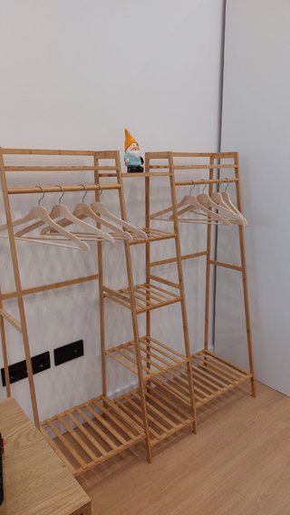 Armario Perchero Madera Bambú