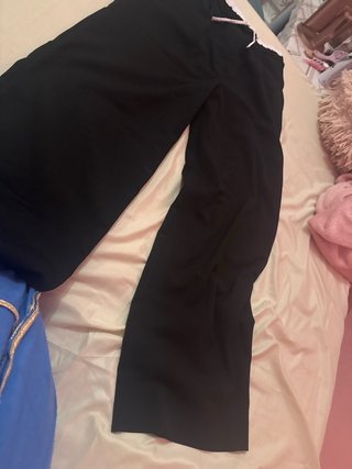 Pantalón ancho Zara negro