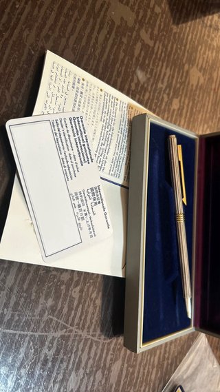 Bolígrafo Christian Dior Plata y Oro