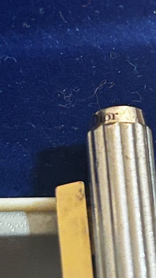 Bolígrafo Christian Dior Plata y Oro
