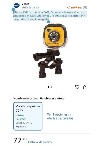 Cámara VTech Kidizoom Action Cam , Gopro