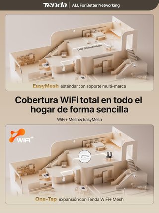 Tenda AX3000 Extensor WiFi 6 Dual-Band