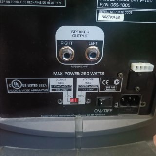 Altavoces Fender Negro y Gris