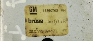 ELEVALUNAS TRASERO DERECHO OPEL ASTRA J LIM. 1.6