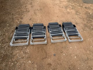 4 Sillas Plegables Reclinables Ligeras