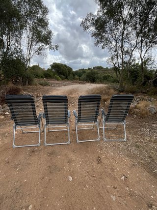 4 Sillas Plegables Reclinables Ligeras
