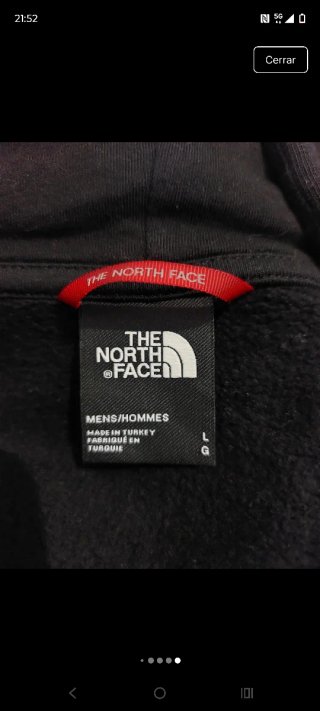 Sudadera con cremallera The North Face L Negra