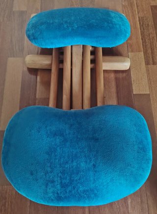Silla ergonómica postural azul