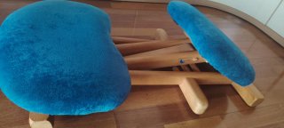Silla ergonómica postural azul