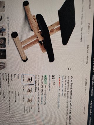 Silla ergonómica postural azul