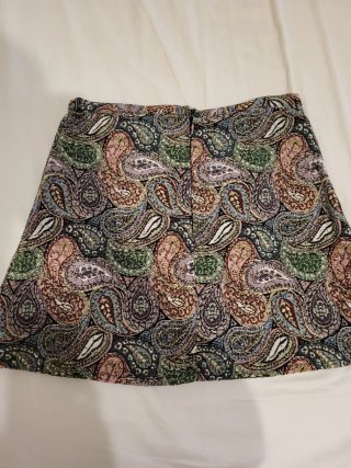 Falda estampada paisley