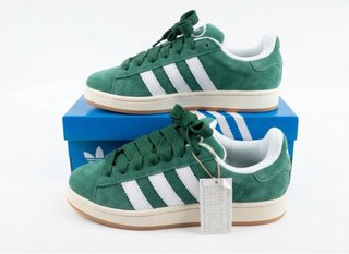 Zapatillas Adidas Campus 00s Verdes y Blancas
