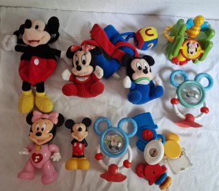 Lote Juguetes Bebé Disney Mickey Minnie