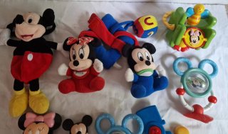 Lote Juguetes Bebé Disney Mickey Minnie