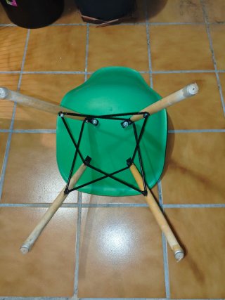 Lote 4 sillas sklum color verde