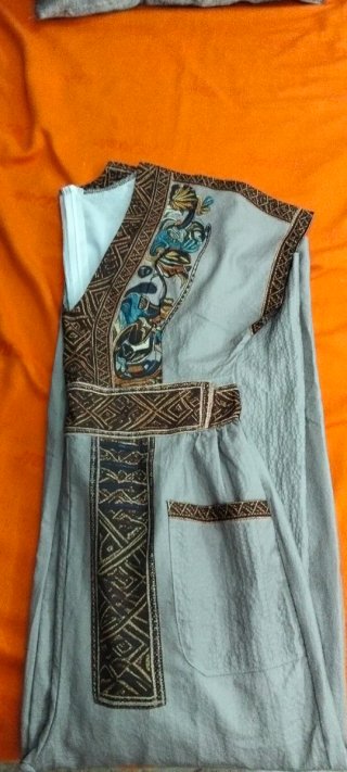 Mono gris plata y marrón Talla XL