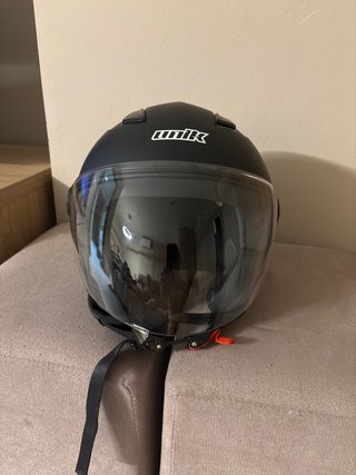 Casco Moto Scooter Negro