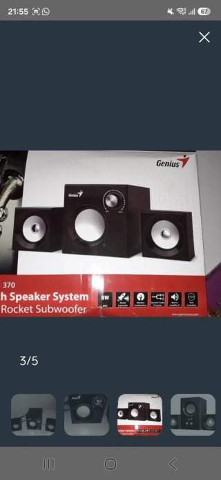 Altavoces Genius 2.1 Negro