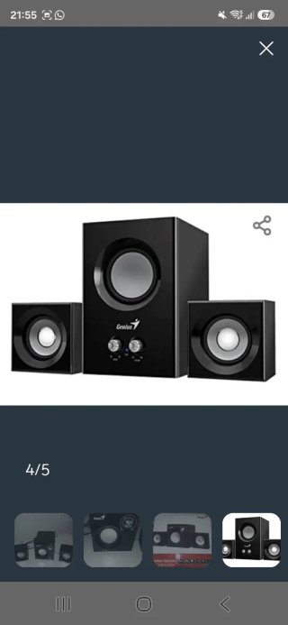 Altavoces Genius 2.1 Negro