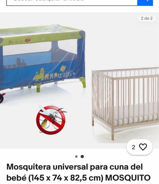 Mosquitera para cuna blanca Jané