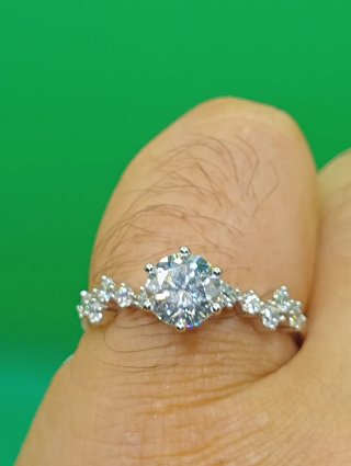Anillo Xuping Laminado 14k con Circonitas